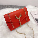 Fashion Shoulder Bag Chain Tassel Deer Crossbody Handbag