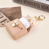 New Womens Cute Cat PU Leather Coin Purse Wallet Keychain Small Coin Pouch Key Ring Fashionable Bag Pendant