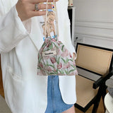 Kawaii Floral Cosmetic Bag Lipstick Coin Purse Makeup Wallet Organizer Pouch