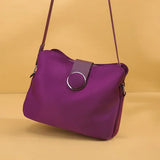 Women's Waterproof Nylon Crossbody Bag - Lightweight Travel Shoulder Purse