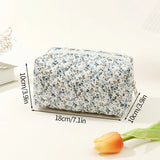 Grid Bow Cosmetic Bag Ins Makeup Storage Bag Large Capacity Handbag Storage Tool Portable Women Zipper Cosmetic Organizer 가방