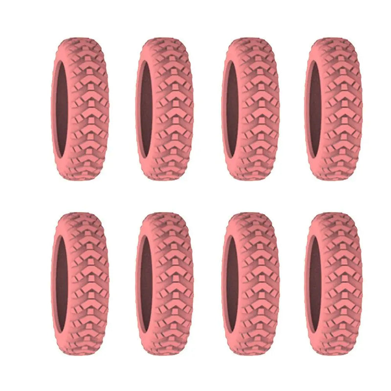 8PCS Travel Luggage Caster Shoes Silicone Suitcase Wheels Protection Cover with Silent Sound Reduce Noise Luggage Accessories