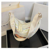 Nylon Reusable Crossbody Bag Large Capacity Trendy Dumpling Bag