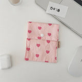 New Pink Love Women Cosmetic Bag Makeup Zipper Bags Purses Coin Lipstick Storage Bag Travel Organizer Toiletry Pouch for Girls