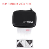 for Trimui Brick Hard Carrying Case Travel Protective Case Anti-scratch Tempered Glass Screen Protector with Tempered Glass Film