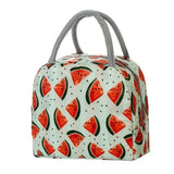 Functional Insulated Oxford Lunch Bag Flower Pattern Cooler Lunch Box Bags Thermal Food Picnic Lunch Bags for Women Kids