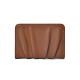 New Solid Color Women Wallets PU Leather Purses Card Holders Small Portable Coin Purse Large Capacity Wrinkled Money Bag