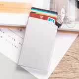 Aluminum Alloy Credit Card Holder Anti-magnetic Automatic RFID Card Case Pop Up Anti-theft Wallet ID Card Protector Purse