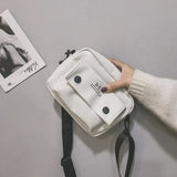 Canvas Women Handbags Letter Print Shoulder Tote Bag