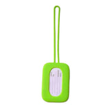 Silicone Luggage Tag Soft Suitcase Identifier Tag with Lanyard Anti-lost Boarding Pass Tag Name Phone Address Label for Travel
