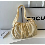 Nylon Cloth Bag Women Tote Bag Large Capacity Summer 2025 New All-Match Ins One-Shoulder College Student Class Bag Lady Handbag