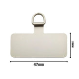 Aluminum Alloy Metal Phone Case Clip Universal Hanging Piece Patch Mobile Phone Sling Rope Card Clip 0.3mm Strap Hang Cord Tab