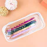 Transparent Women's Cosmetic Bag Waterproof Zipper Makeup Bag Travel Accessories Girl Boy Student Makeup Brush Pencil Case Pouch