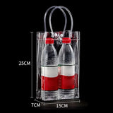 Durable Transparent PVC Handbag Large Capacity Multi-purpose Candy Bag Plastic Gift Jelly Bag Outing Travel Hiking Bag
