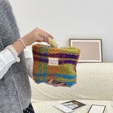 Winter Plush Cute Travel Cosmetic Lipstick Brush Storage Bag Toiletry Kit Women Gift Makeup Handbags Organizer Pouch Clutch Bags