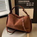 Textured Frosted Large Capacity Crossbody Tote Bag for Women