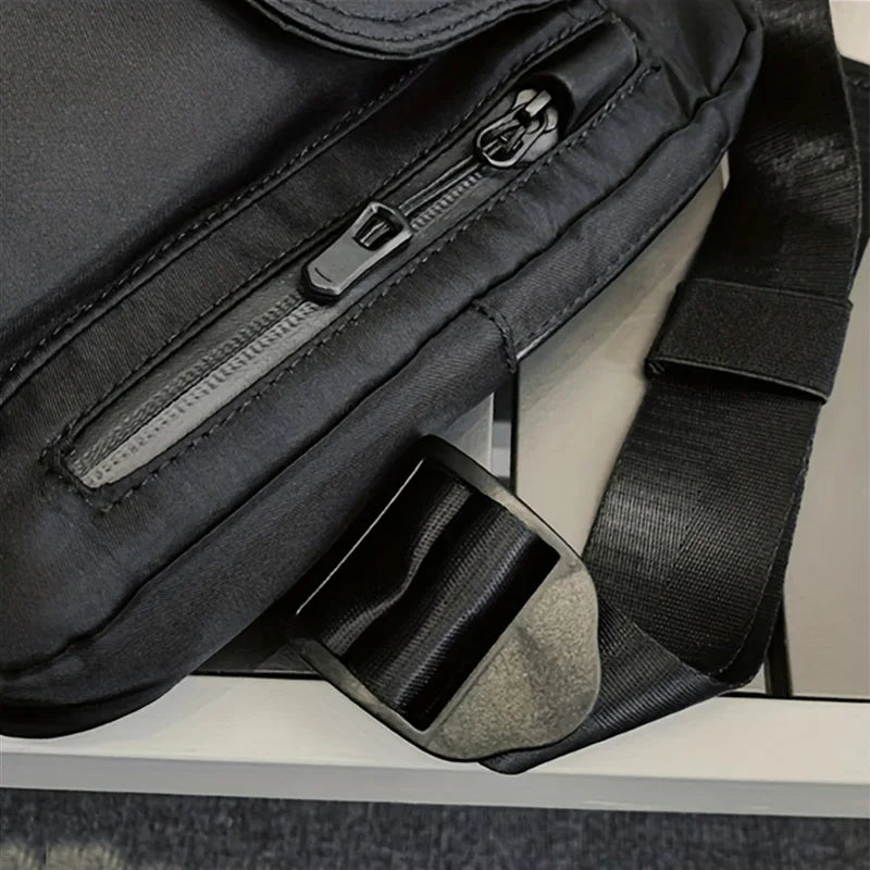 Hip-hop Tactical Street Fashion Features Gray Army Green Chest Bag Men Adjustable Pocket Sports vest bag