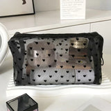 Portable Nylon Mesh Cosmetic Bag Multifunctional Toiletry Organizer Makeup Bags Makeup Case Women Lipstick Key Coin Purse Pouch
