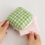 1PC Mini Square Cosmetic Bag Women Portable Earphone Lipstick Sanitary Napkins Storage Pouch Small Makeup Zipper Bags