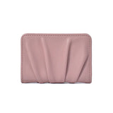 New Solid Color Women Wallets PU Leather Purses Card Holders Small Portable Coin Purse Large Capacity Wrinkled Money Bag