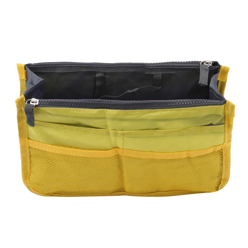 Organizer Insert Bag Women Nylon Travel Insert Organizer Handbag Purse Large liner Makeup Cosmetic Bag Cheap Female Tote Pouch