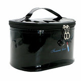 Women's Solid Color Patent Leather Storage Lip Cosmetic Bag For Ladies Simple Large Capacity Make Up Wash Handbag Drop Shipping