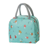 Functional Insulated Oxford Lunch Bag Flower Pattern Cooler Lunch Box Bags Thermal Food Picnic Lunch Bags for Women Kids
