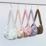 Furry Large Capacity Plush Shoulder Bag for Women and Girls