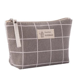 Women Canvas Small Cosmetic Bag Makeup Case Beauty Organizer Bag Travel Lady Cosmetic Organizer Washing Toiletry Pouch Bags