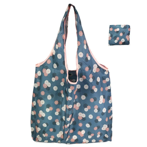 Eco-Friendly Foldable Shopping Tote Bag Large-Capacity Travel Grocery
