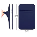 1PC Fashion Elastic Cloth Cell Phone Card Holder Mobile Phone Wallet Case Credit ID Card Holder Adhesive Sticker Pocket