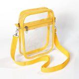 Clear Stadium Approved PVC Shoulder Bag Crossbody Purse with Front Pocket