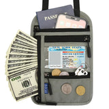 RFID Blocking Travel Neck Wallet Passport Holder Organizer