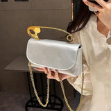 PU Leather Handbag Women Designer Chains flap Shoulder Bag 2025 Fashion Party Clutch Bags Purse Mini Crossbody Tote Female bolsa