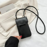 Fashion Shoulder Crossbody Bag for Women Silver Gold PU Leather Mini Portable Lipstick Messenger Bag Mobile Phone Bag Wallets