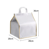 Home kitchen Foldable Aluminum Foil Delivery Bag Thermal Box Cake insulation bag Cooler Bag