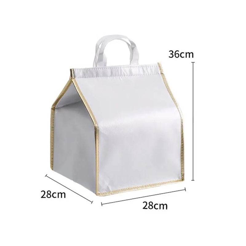 Home kitchen Foldable Aluminum Foil Delivery Bag Thermal Box Cake insulation bag Cooler Bag