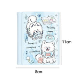 PU Leather Money Coin Purse 3 Folds INS Style Credit Card Holoder Cute Kitten Dog Card Wallets Money Bag Girls Students Gift