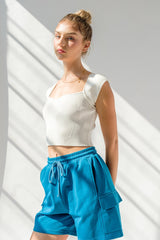 "Avery" Square Neck Ribbed Top