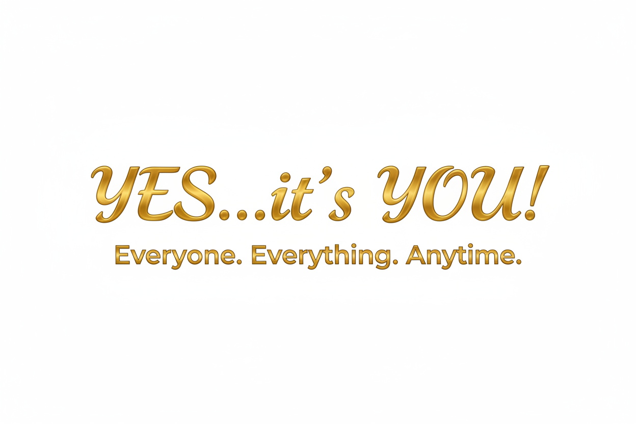 Full YES it's YOU Tagline