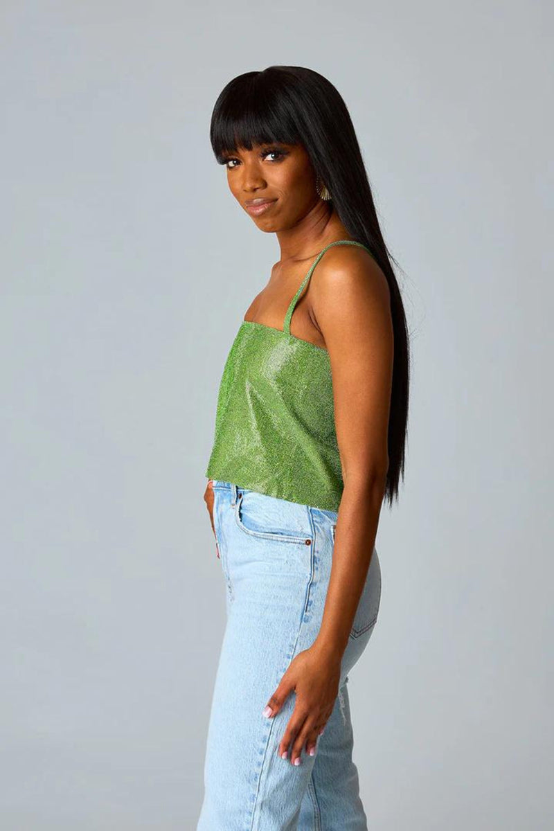 "Girly Girl" Rhinestone Crop Top