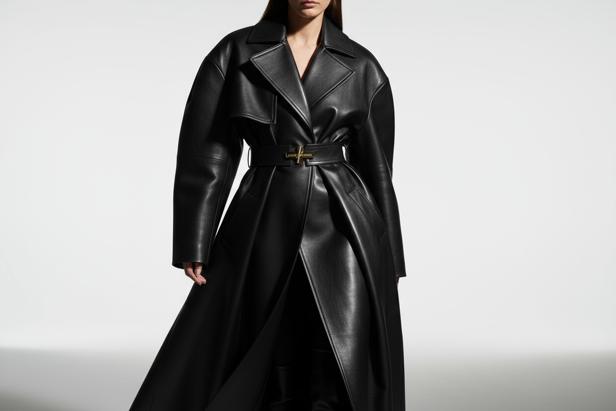 Luxury Leather Trench