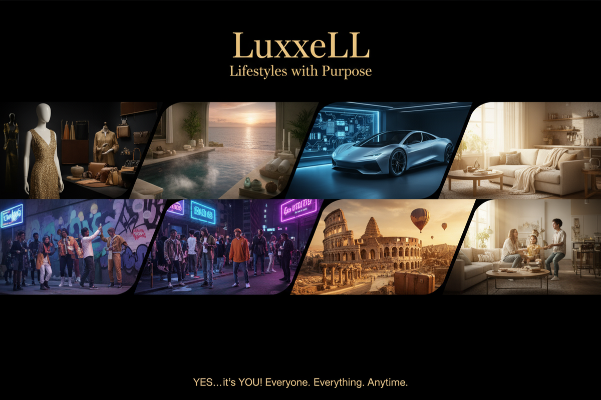 LuxxeLL Lifestyles with purpose image for shopify