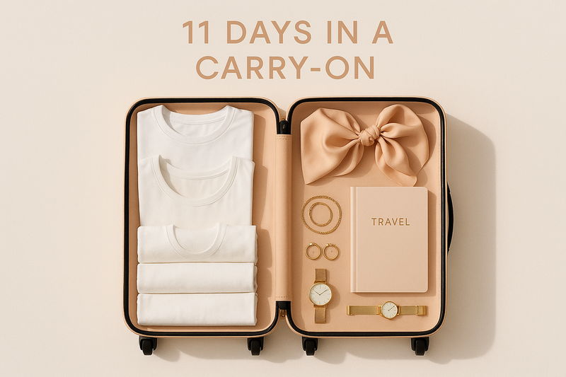 Minimalist packing scene