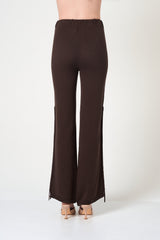 Flared Pants in Brown
