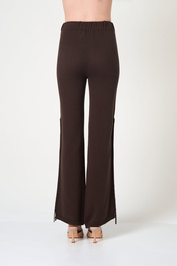 Flared Pants in Brown