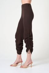 Flared Pants in Brown