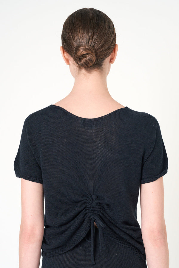 Short Sleeve Top in Black