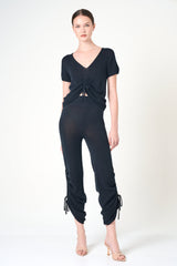 Short Sleeve Top in Black