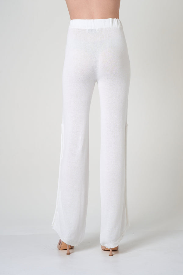 Flared Pants in Off White